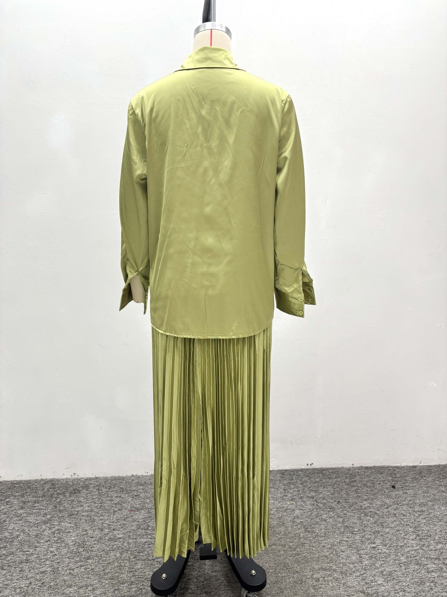 African Women summer long-sleeved pleated skirt two-piece set 7