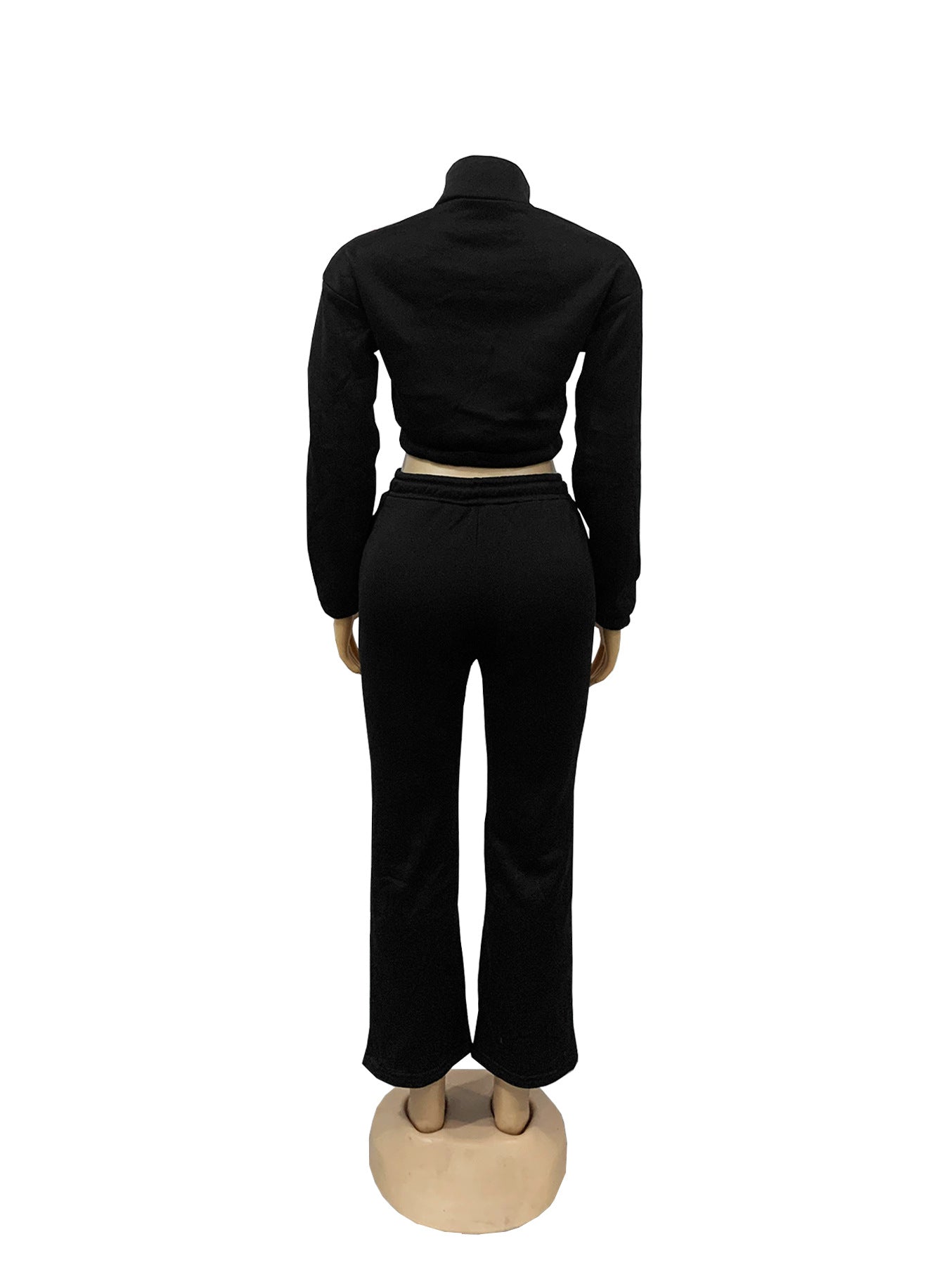 Women Fall and Winter Zipper Hoodies and Pants Sports Two Piece Set 10