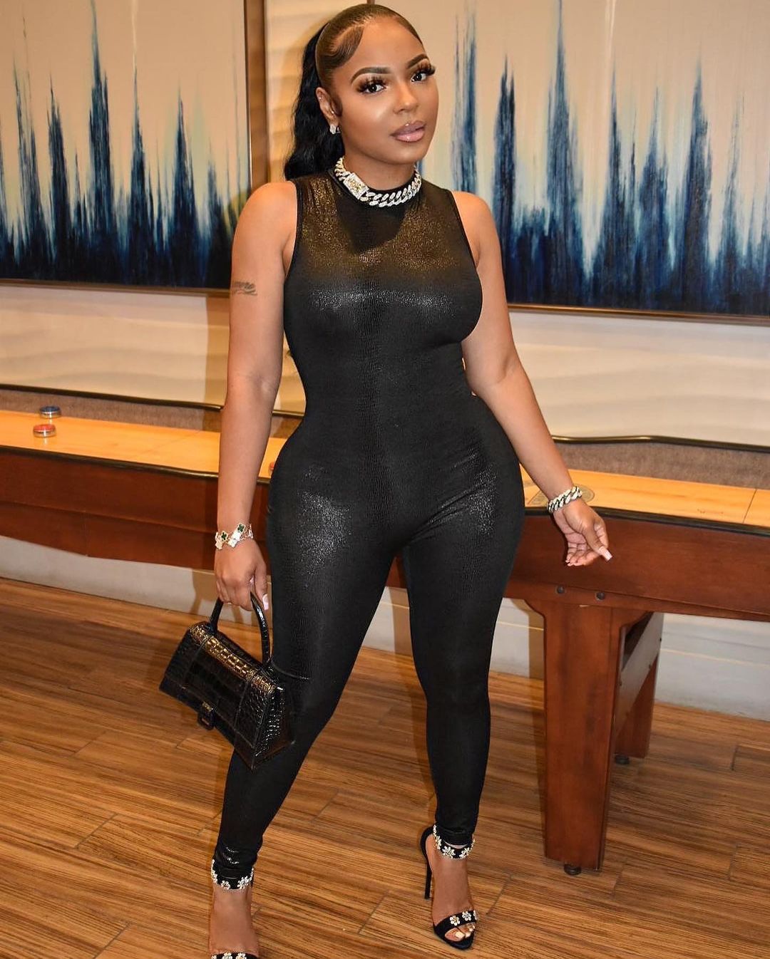 Women Summer Sexy Sleeveless Round Neck Jumpsuit 3