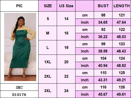 Plus Size Women Elegant Patchwork Contrast Button Bodycon Dress 6