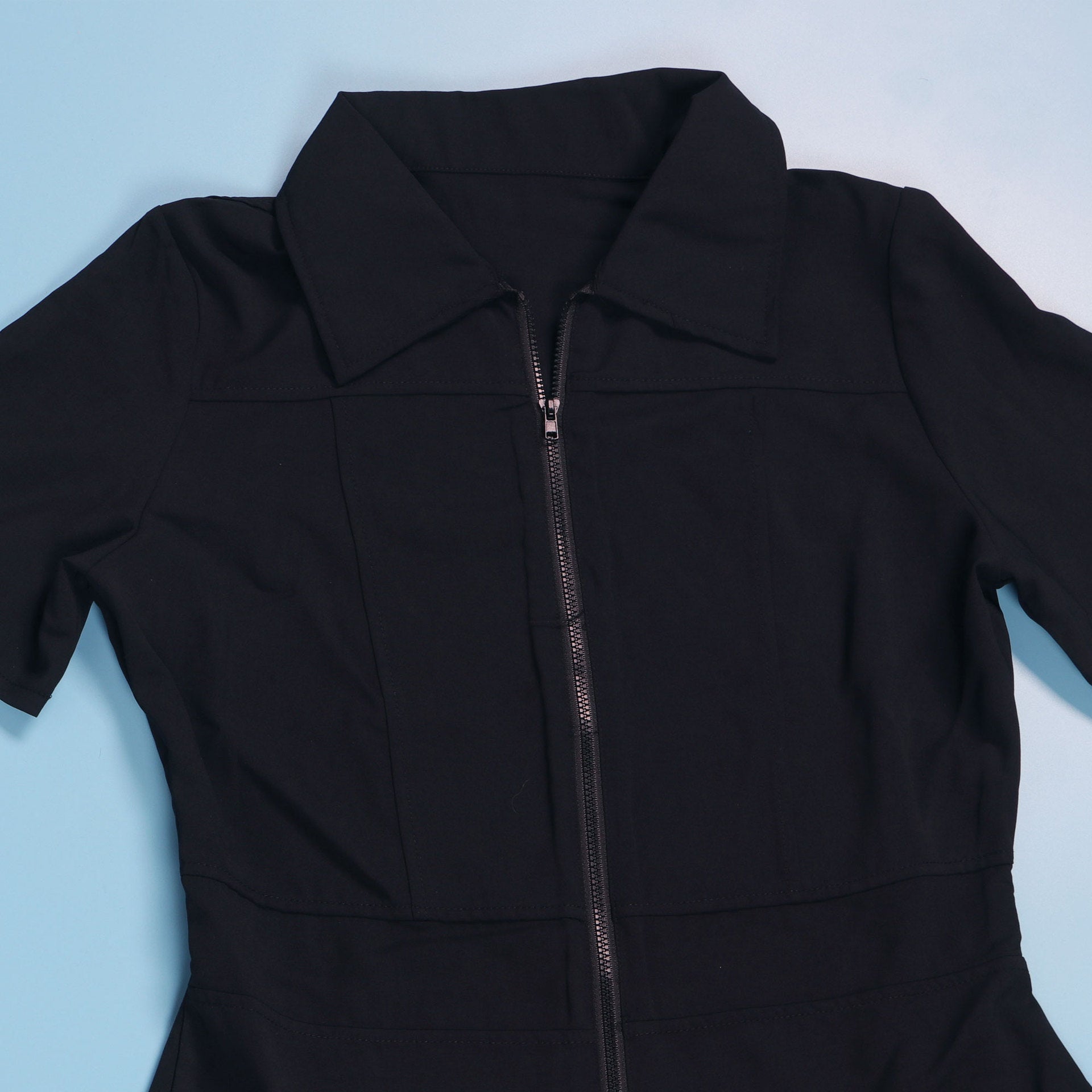 Women Sexy Summer Zipper Pocket Jumpsuit 23