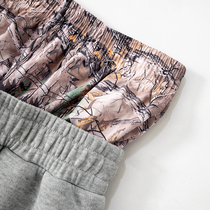 Fashion Print Fall Style Pactchwork Sports Casual Pants 7