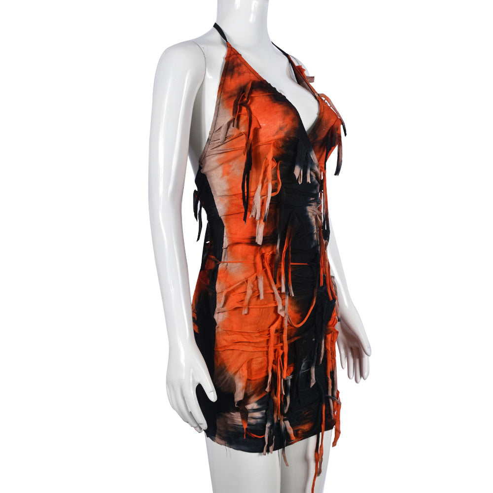 Summer Halter Low Back Sexy Dress 8