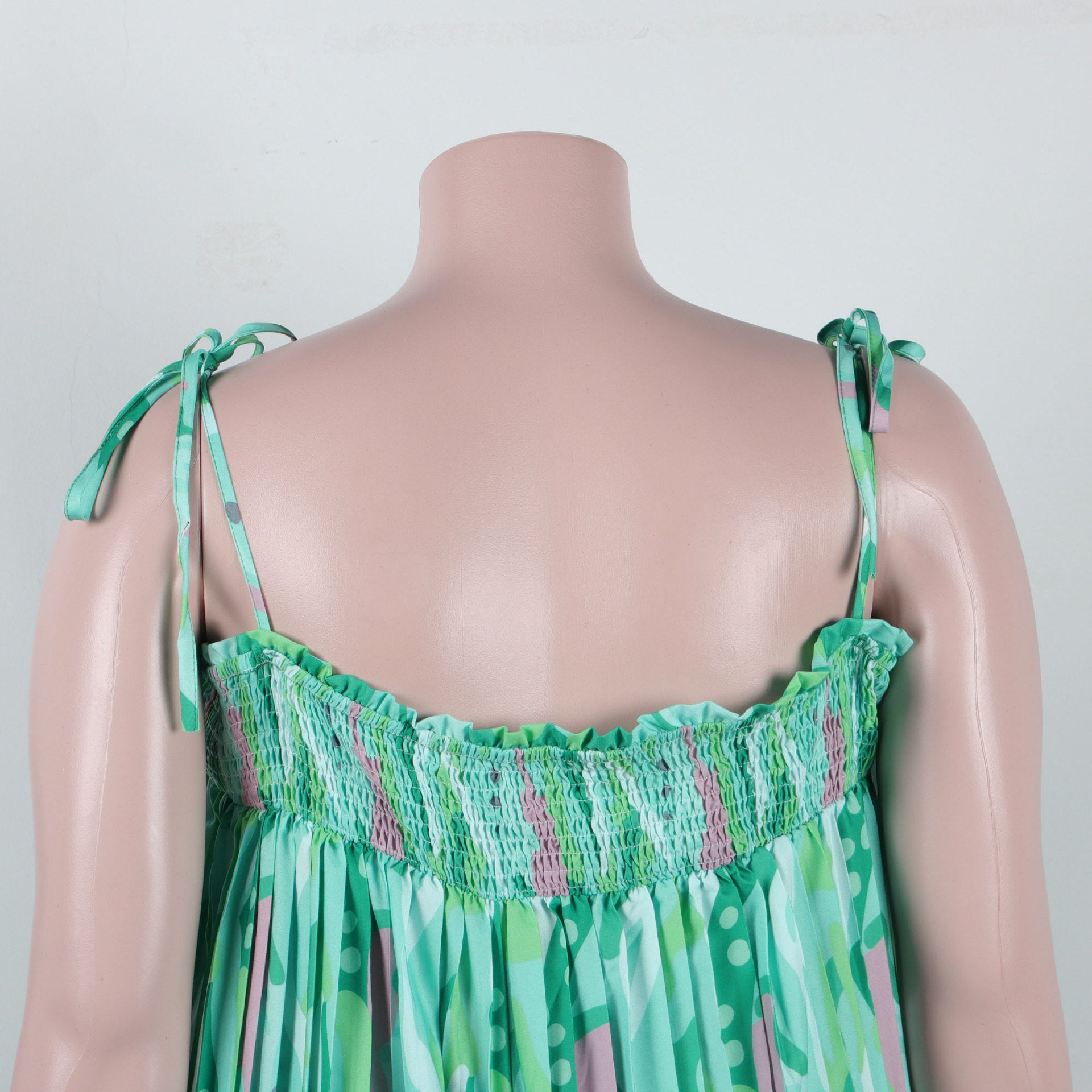 Sexy printed suspenders pleated wide-leg suspenders Jumpsuit 15