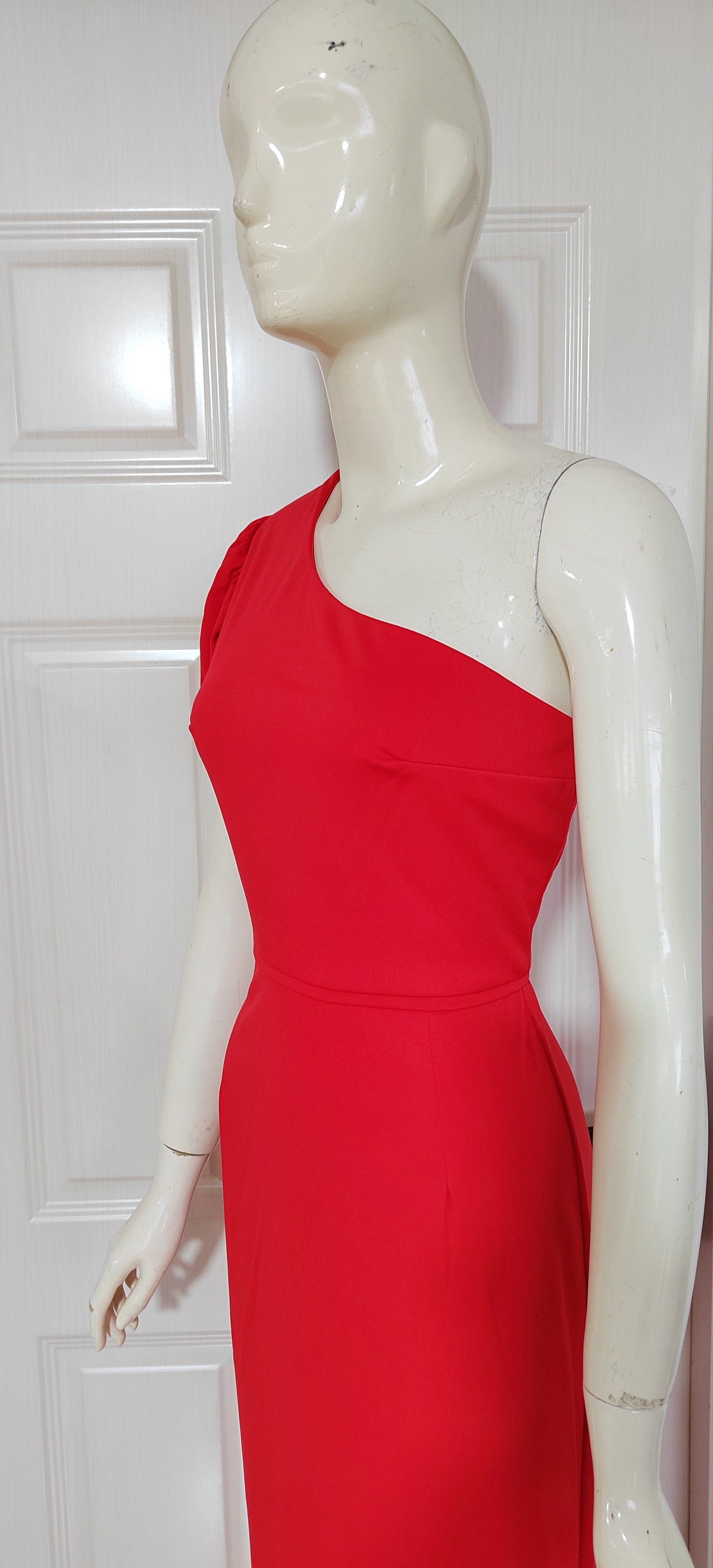 Women's One Shoulder Sexy Chic Balloon Sleeve Dress 34