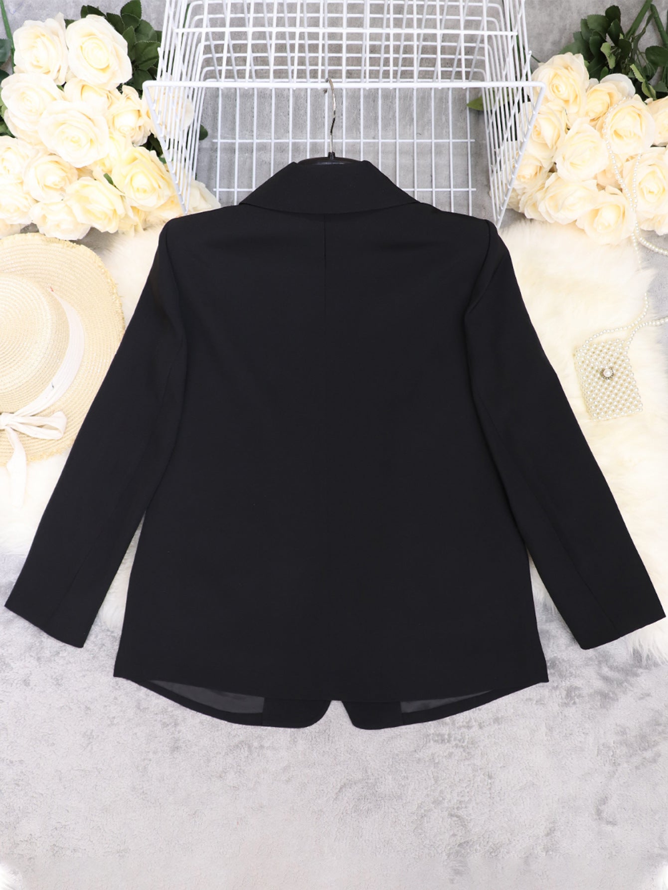 Women's Solid Chic Elegant Slim Waist Blazer 5