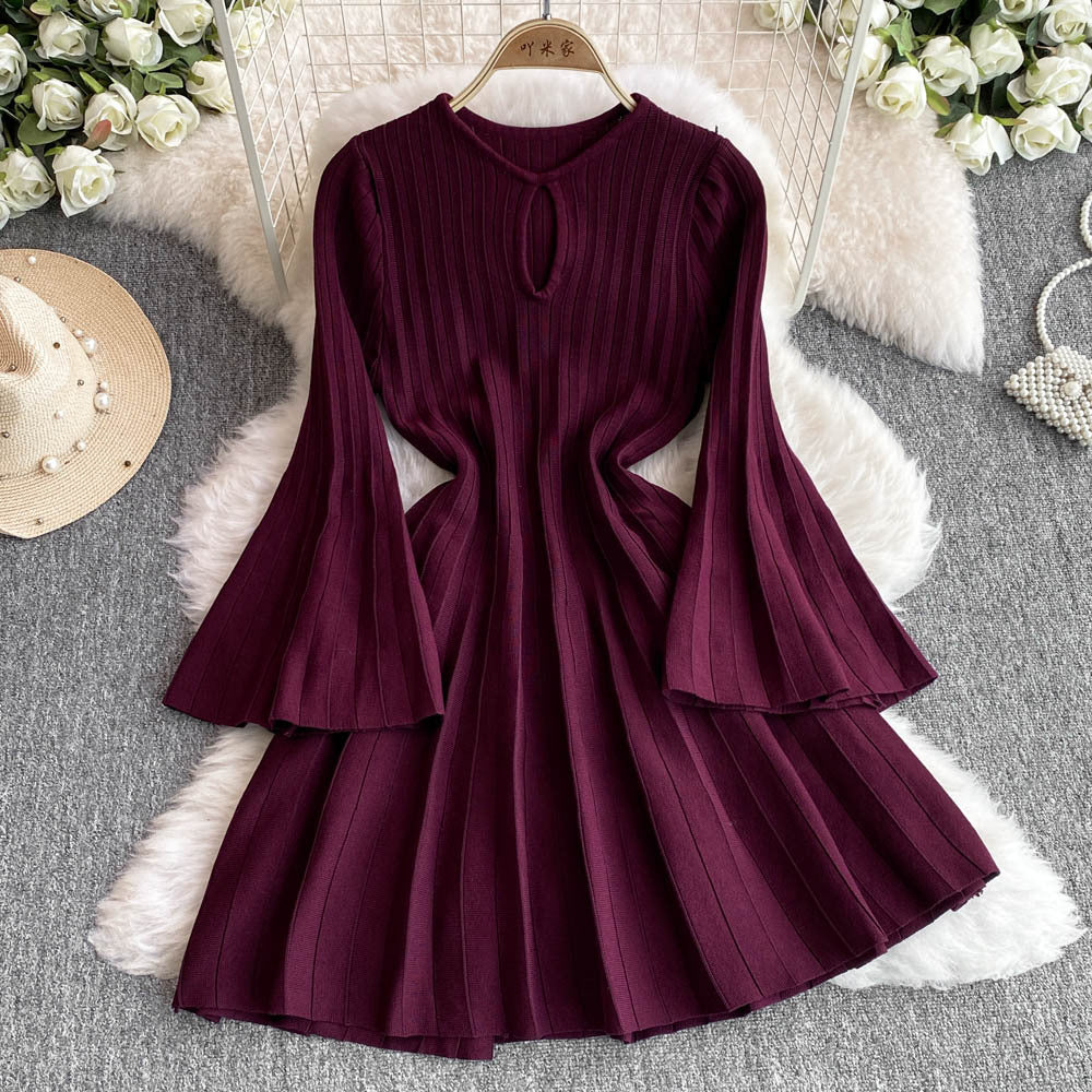 Women Knitting Sweater Dress 8