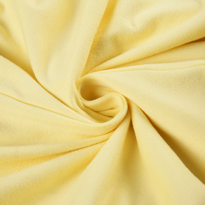 Summer Casual Sexy Knot Halter Neck Vest with Waist Drawstring Shorts Set 22