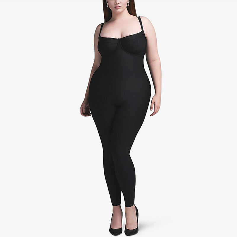 Women's Summer Sleeveless Leopard Print Sexy Strap Tight-Fitting Jumpsuit 3