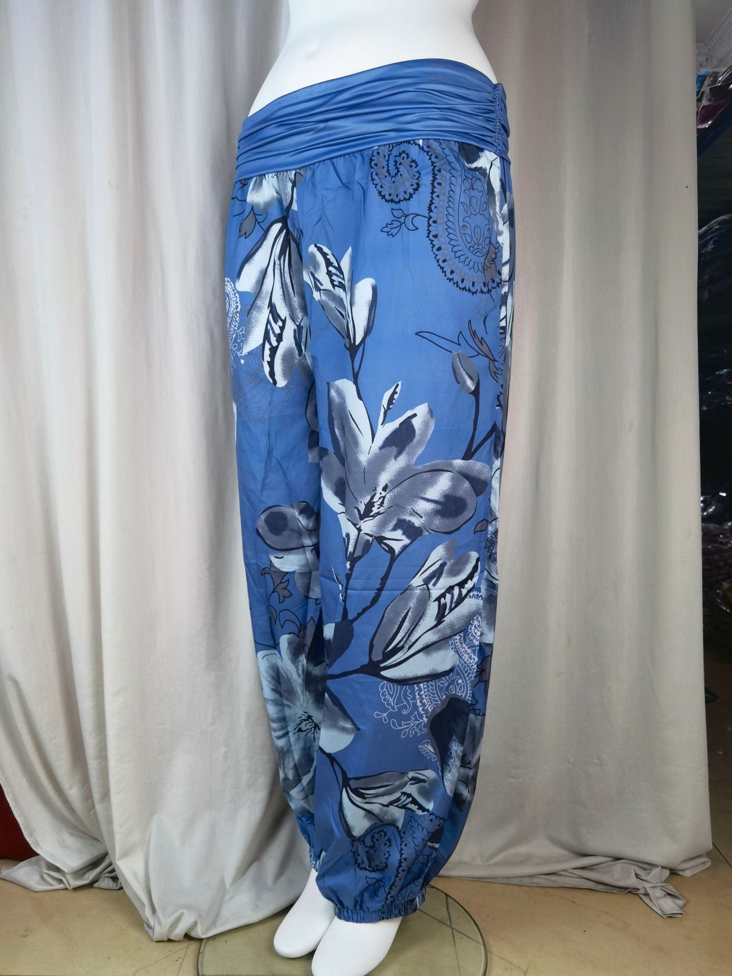 Women Printed Casual Wide-Leg Pants 42