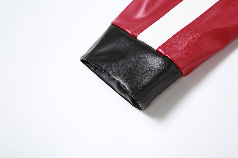 Women Autumn Style Letter Printed Zip Jacket 18