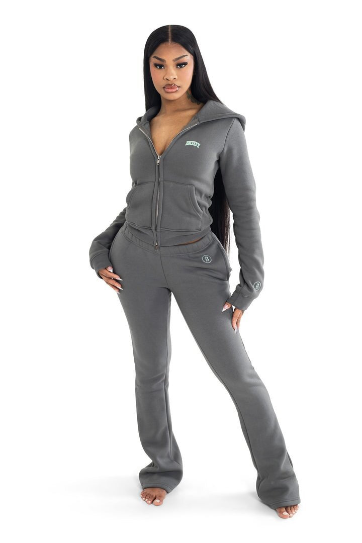 Women's Fashion Embroidered Autumn and Winter Hoodies pants Fashion Casual Set 4