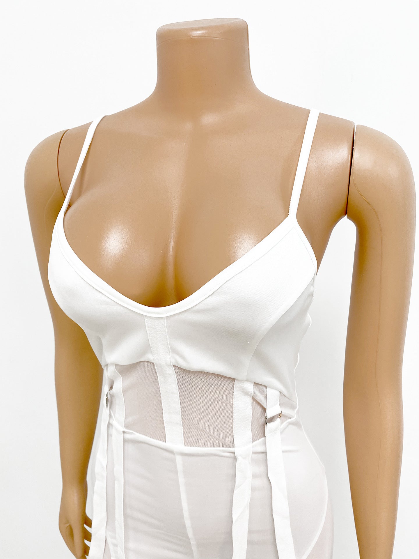 Women Mesh See-Through Sexy Suspender Jumpsuit 21