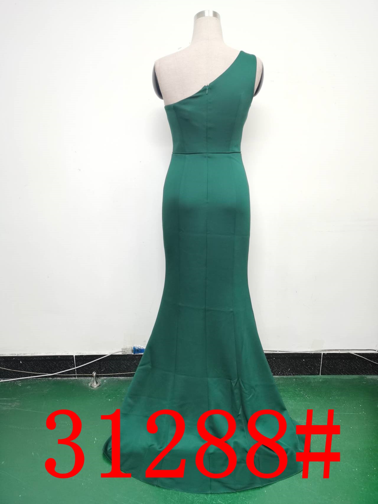 Women Elegant Satin Slit Formal Party Evening Dress 35