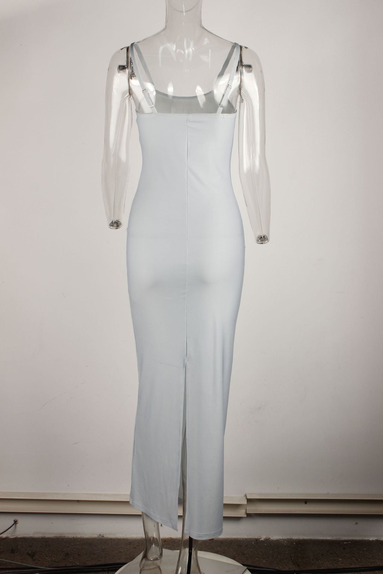 Summer Sexy Letter Print Slim Strap Sleeveless Maxi Dress for Women 12