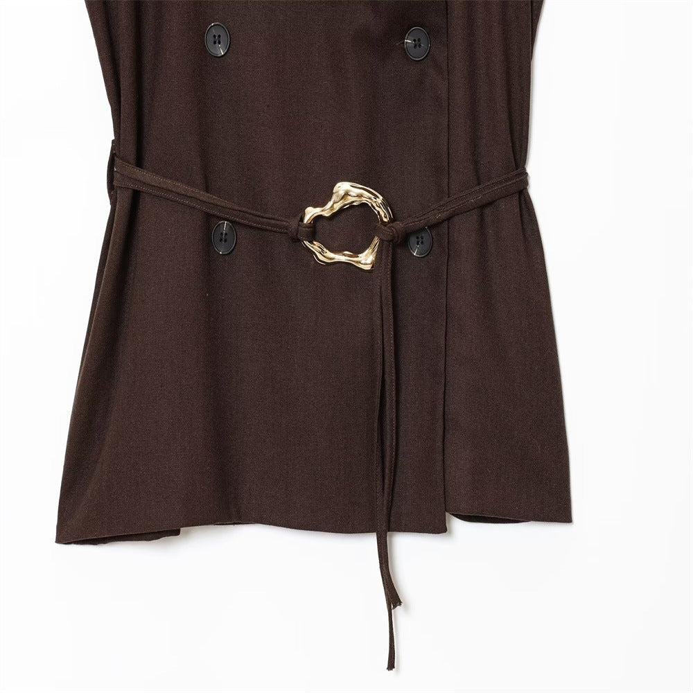 Women summer suit vest wide-leg pants two-piece set 17