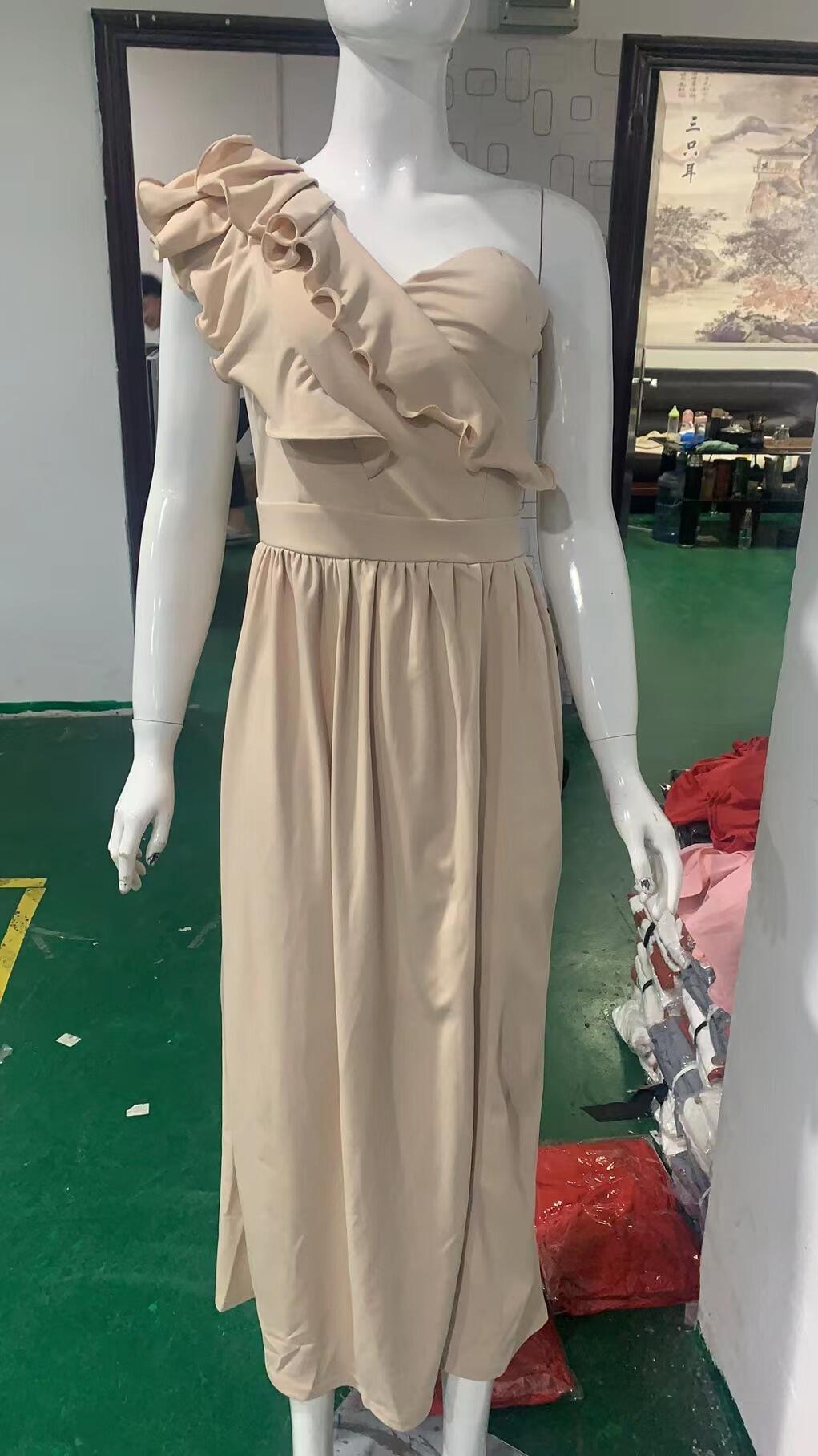 Women's Sleeveless Ruffle Hem Slit Dress 28