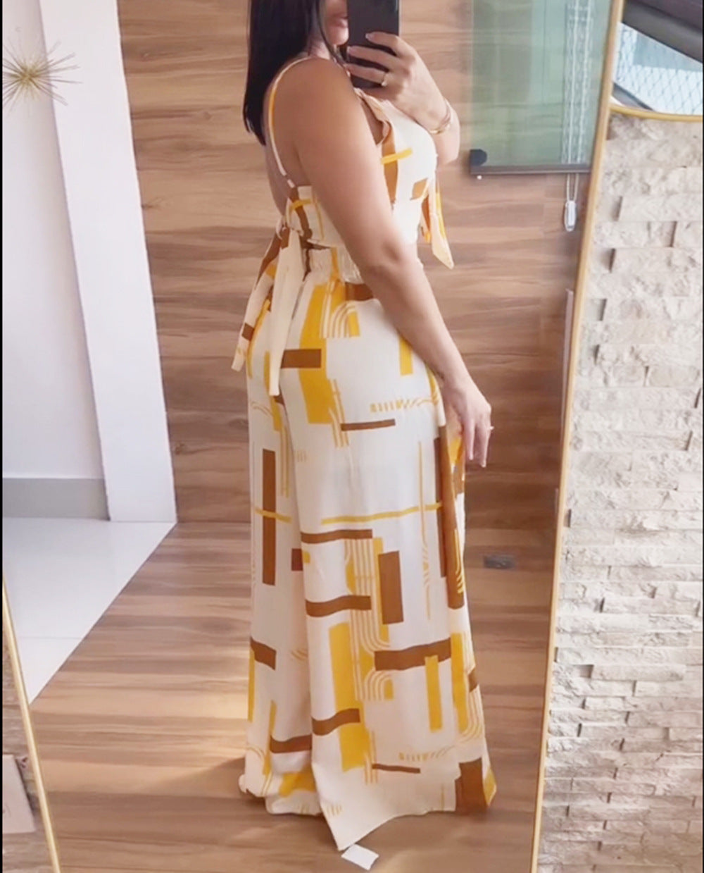 Women's fashion print Casual two-piece trousers Set 23