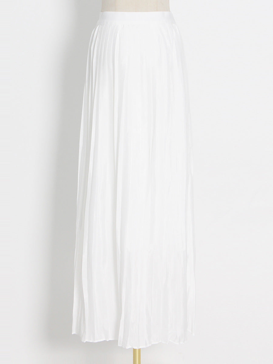 Fashion Two-Piece Spring Round Neck Sleeveless Slim Waist Irregular Two Piece Set 17