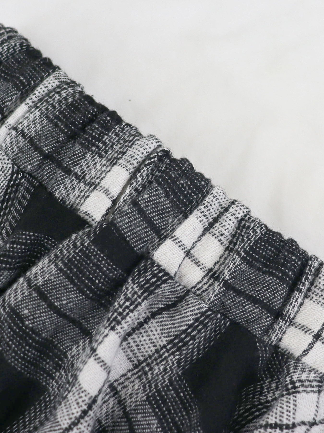 High-Waist Patchwork Asymmetrical Plaid Skirt 16