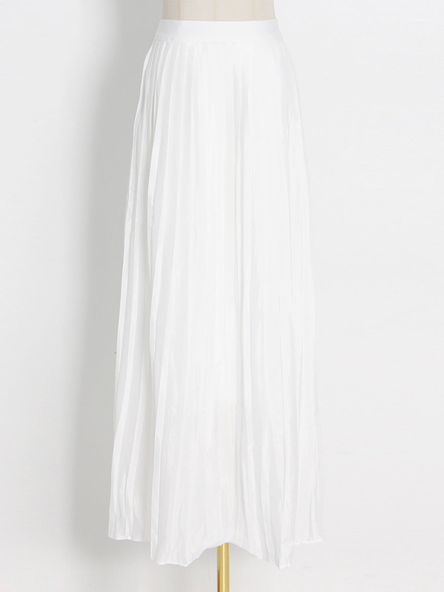 Fashion Two-Piece Spring Round Neck Sleeveless Slim Waist Irregular Two Piece Set 16