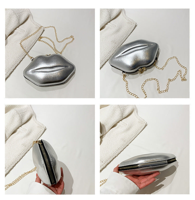 Women Lips Crossbody Chain Shoulder Bag 18