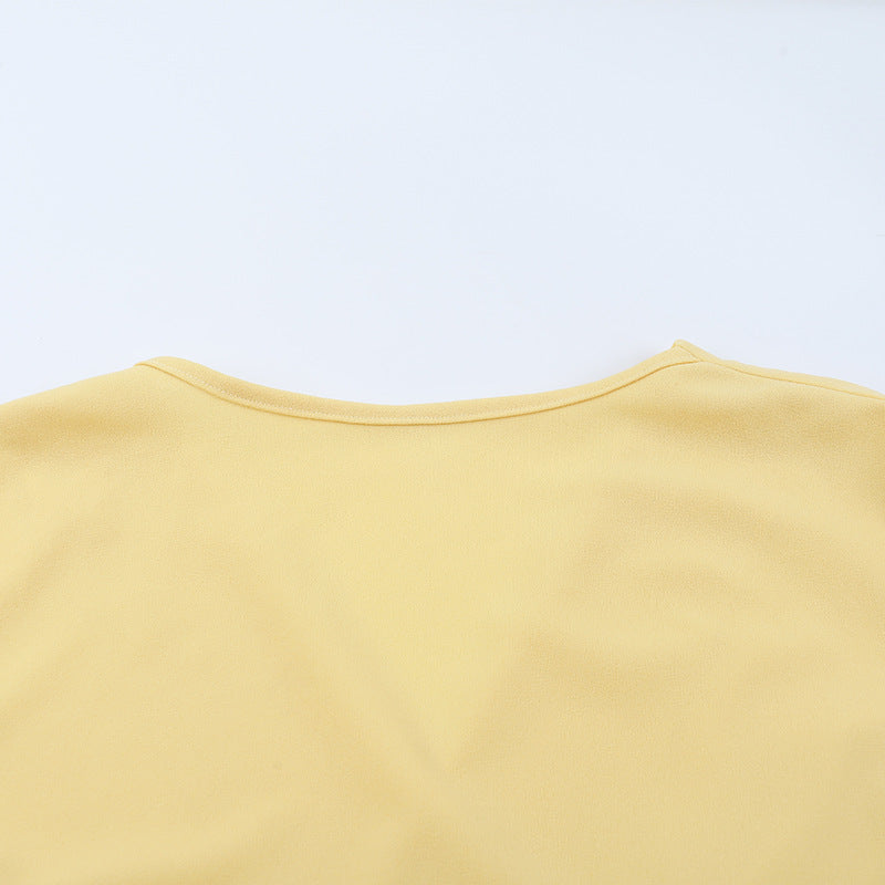 Women Sexy V-Neck Long Sleeve Gathered Bodycon Dress 10