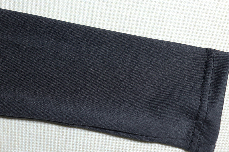 Women's Solid Color Round Neck Long-Sleeved Trendy Women's Bodycon Dress 13