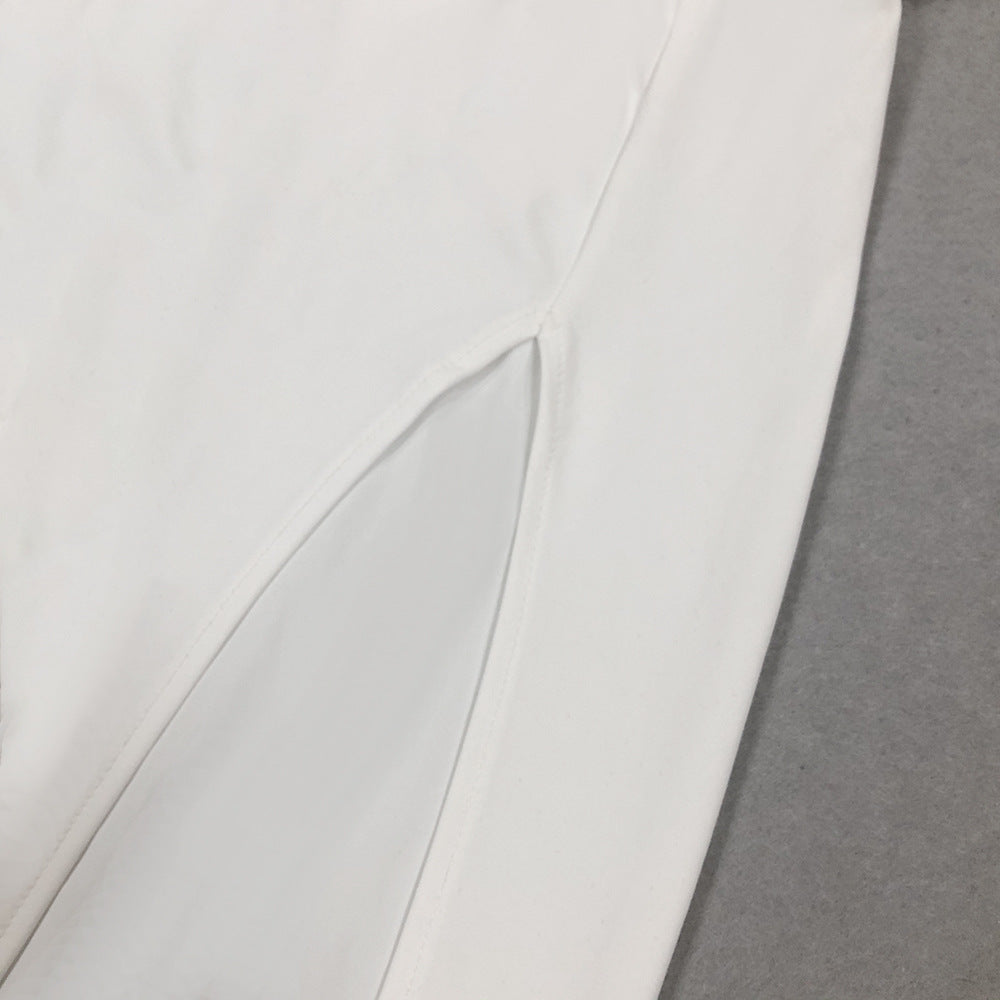 Women Sexy Party Bandage Evening Dress Two-piece Set 16