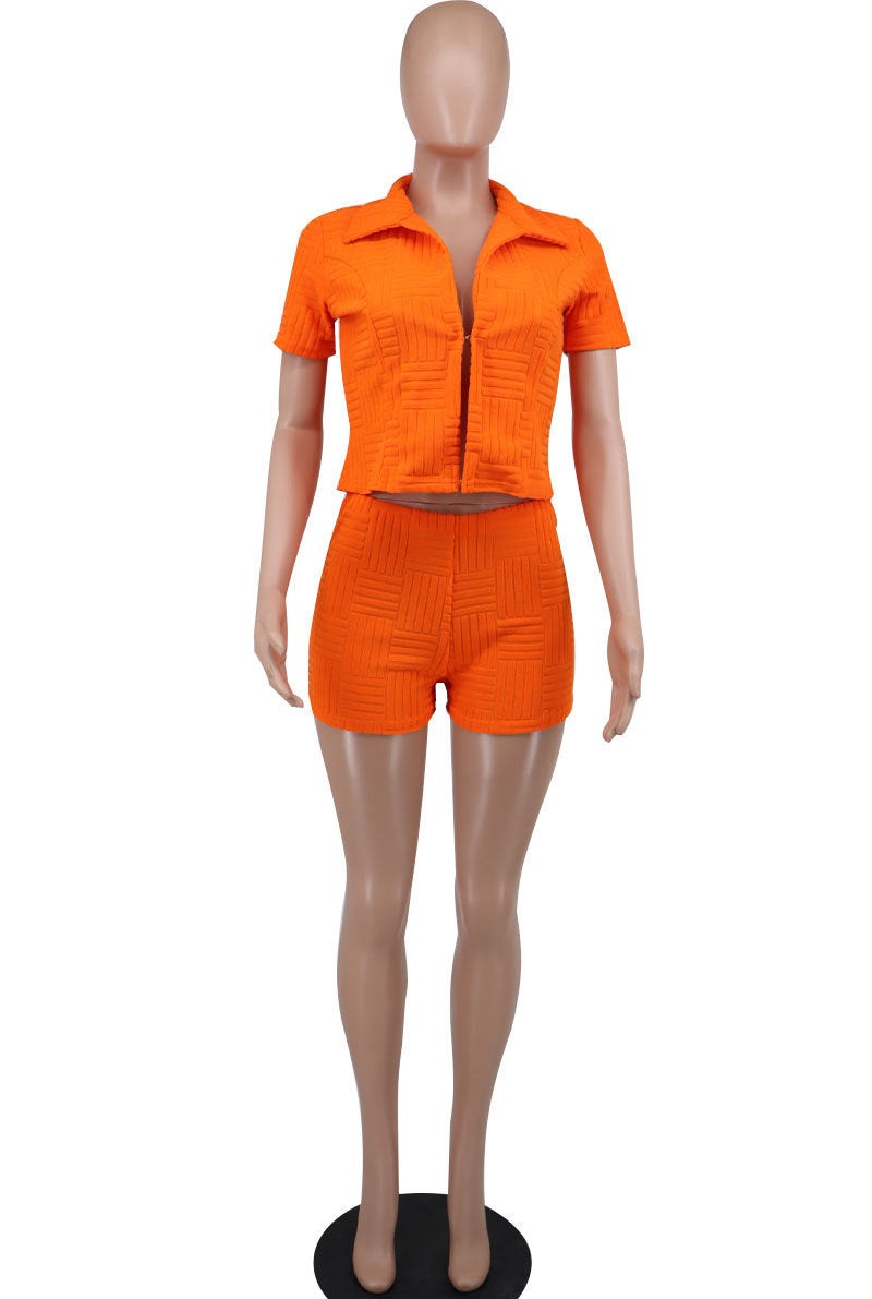 Women's Fashion Suit Summer Ladies Casual Two-Piece Set 9