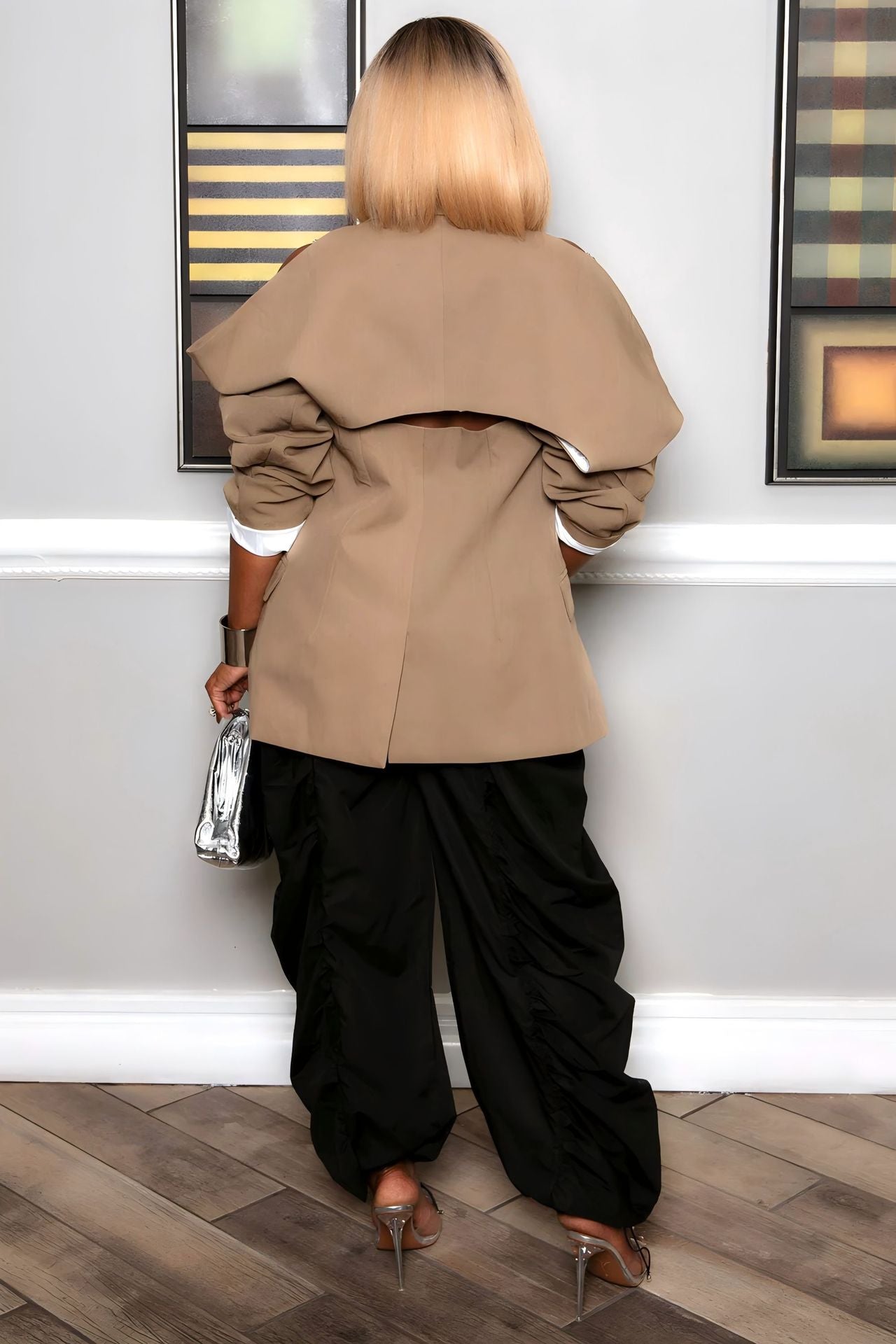 Fashionable Women's Casual Fashion Pleated Loose Pants 5