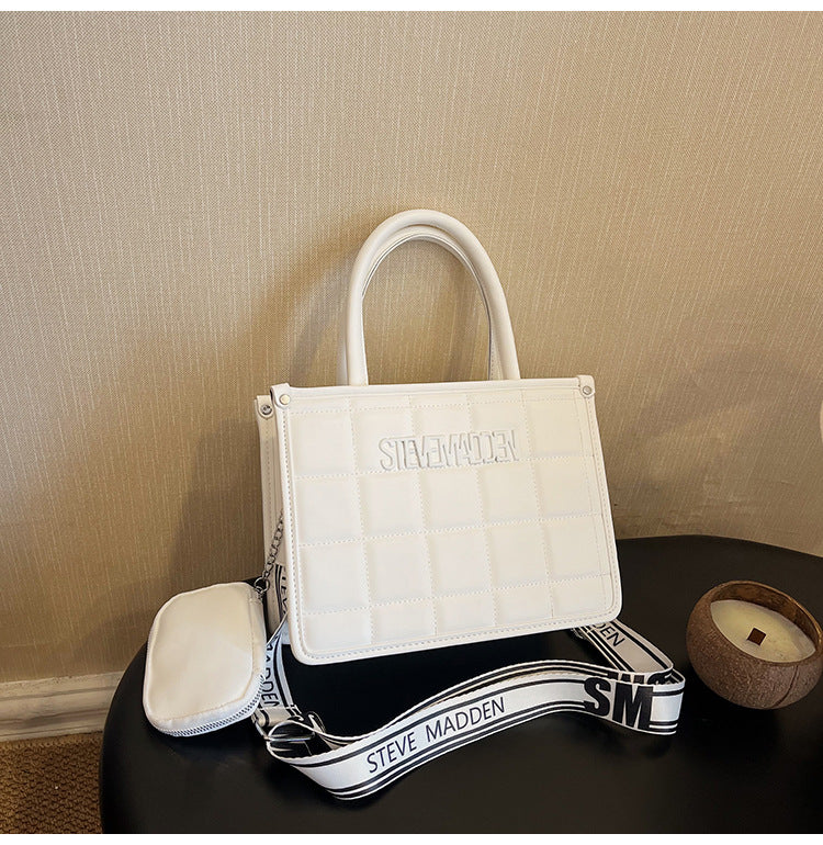 Women embroidered thread versatile popular handheld crossbody tote bag 22