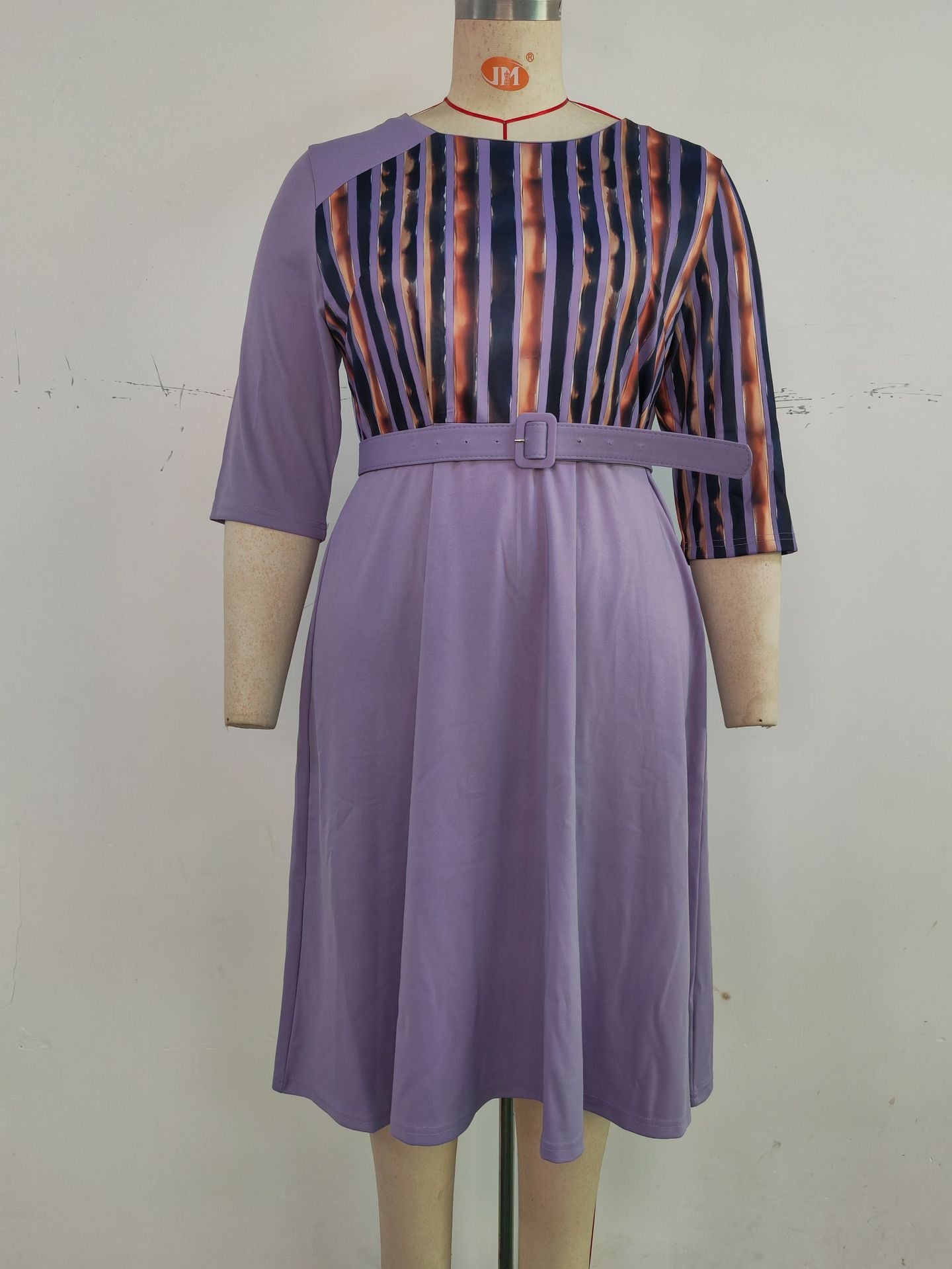 African Plus Size Women's Career Dresses 9