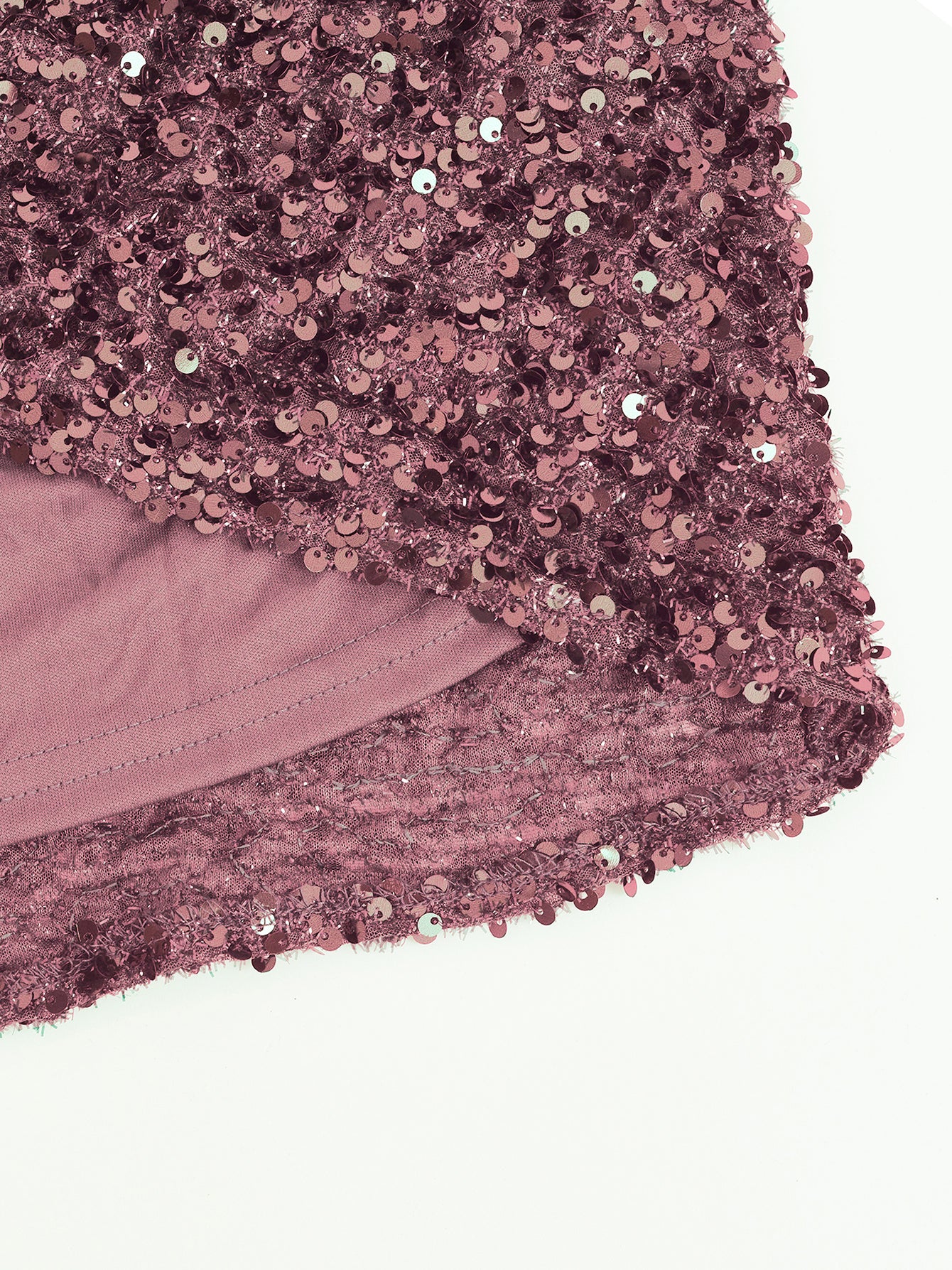 Plus Size Women's Sequin Sleeveless Slit Party Dress Solid Color Chic Long Evening Gown 23