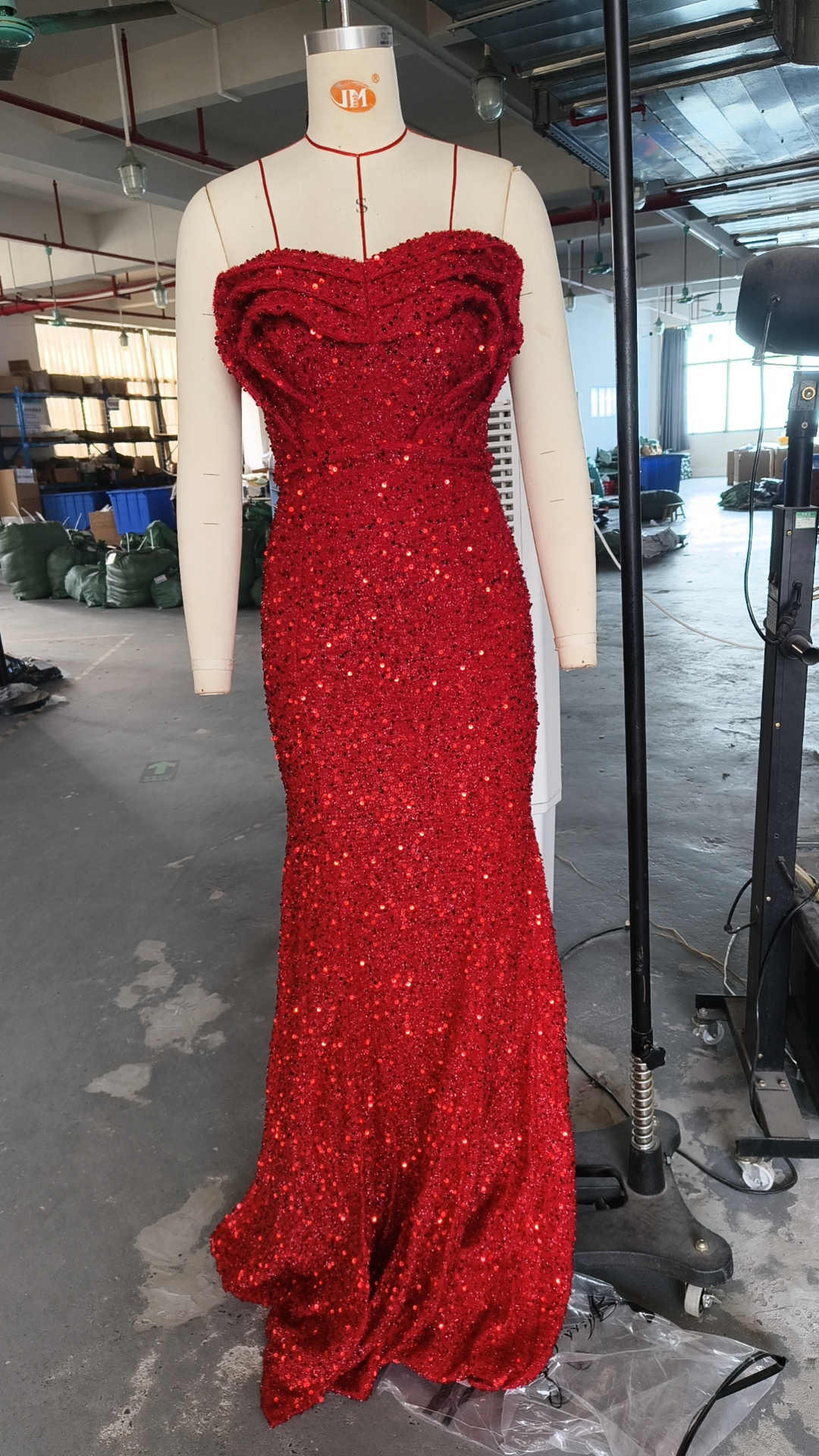 Women sexy sequins off shoulder Formal Party Maxi evening dress 8