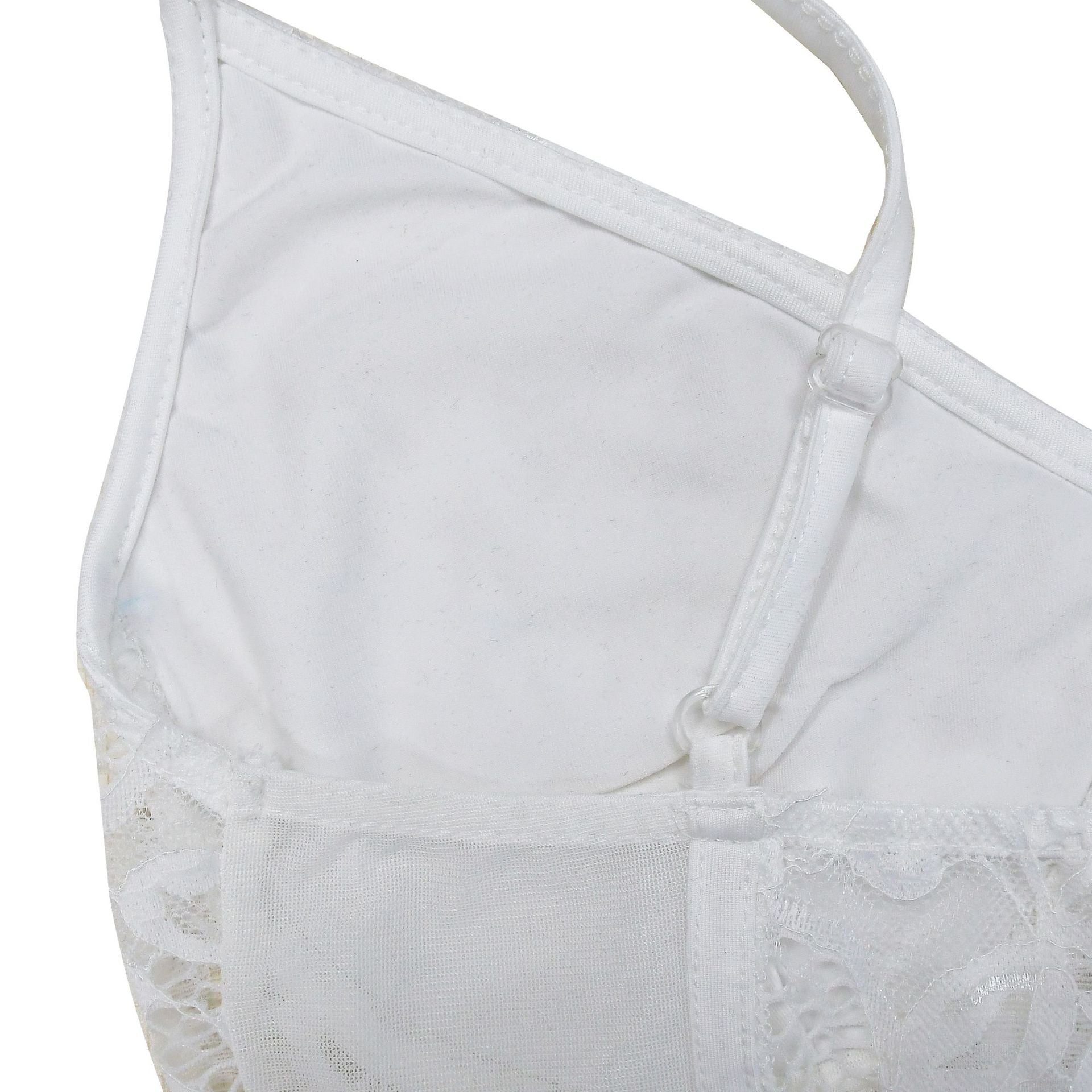 Women Solid Sexy Lace Sleeveless Top and Shorts Two-piece Set 29