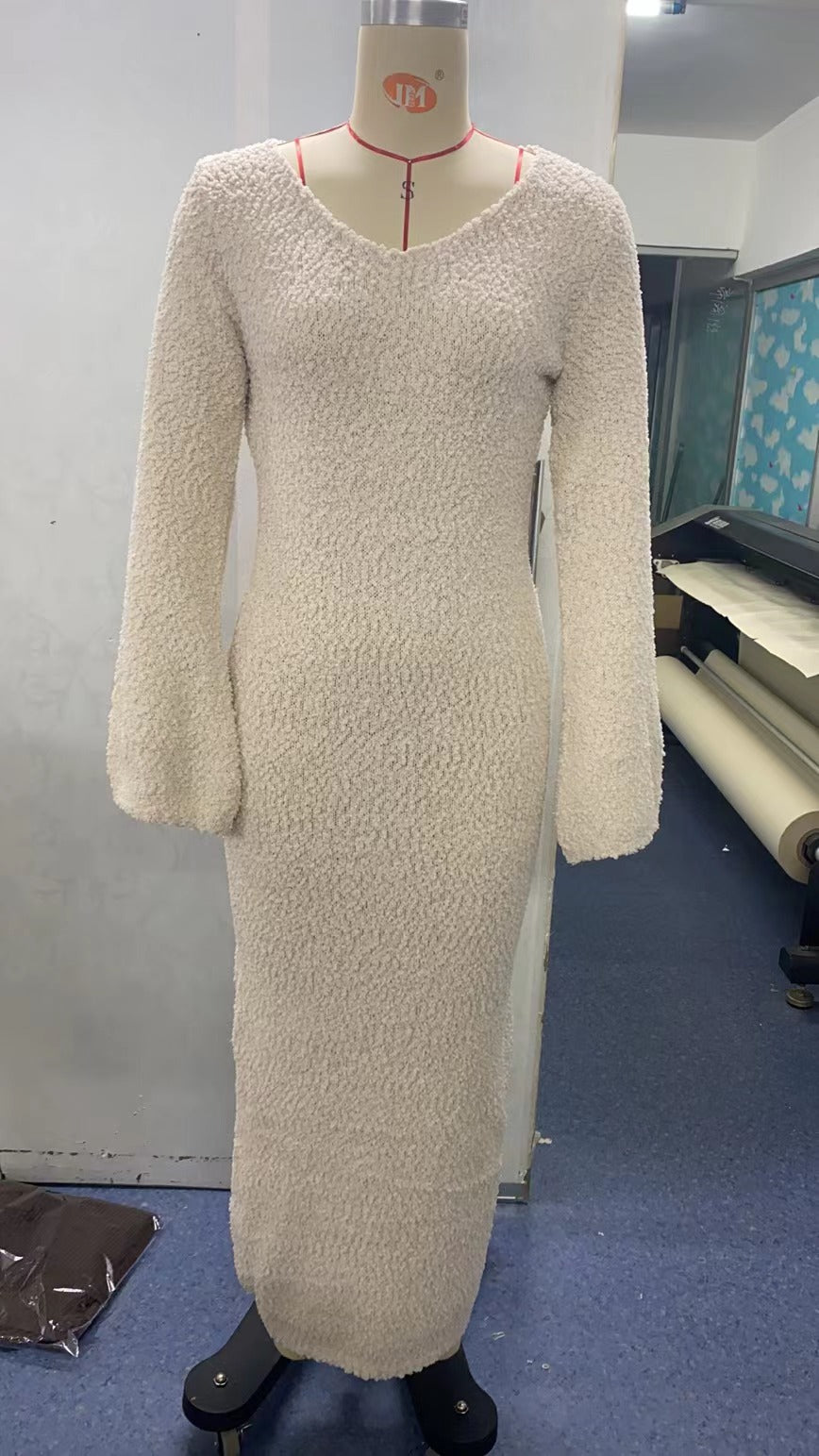 Women's Autumn Casual Long Sweater Dress 7