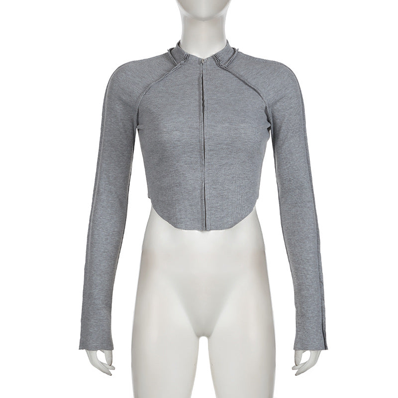 Women Sports Casual Zipper Cardigan Jacket and Pants Two Piece Set 8