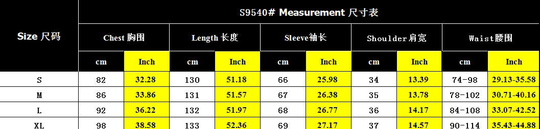 Women Fall/Winter Lace-Up Round Neck Patchwork Contrast Color Bell Bottom Sleeve Dress 14