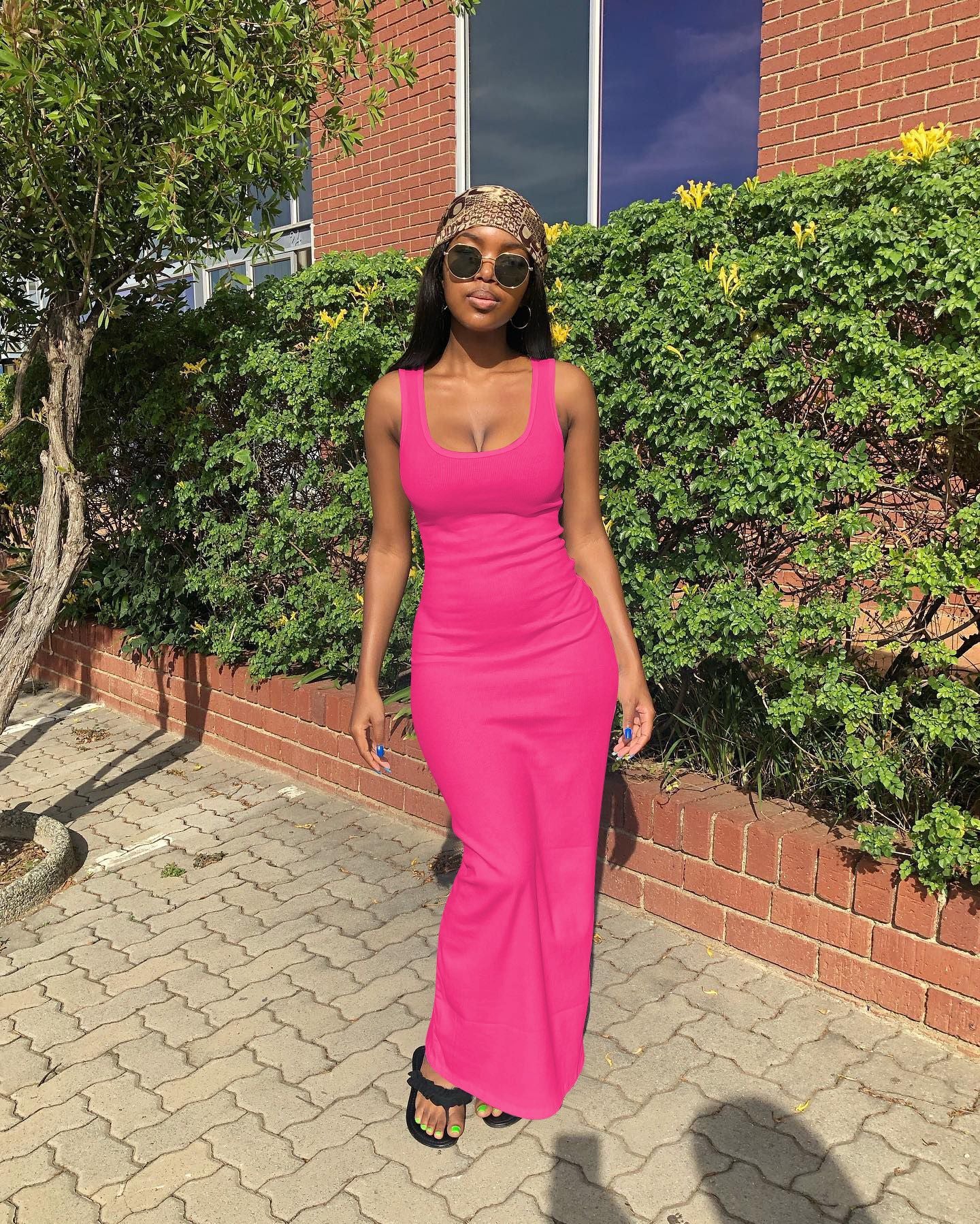 Women Sexy Ribbed Sundress 3