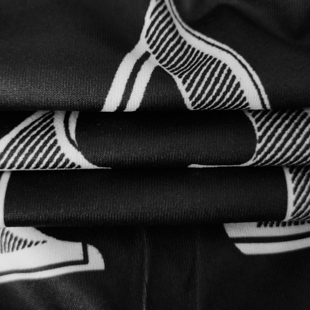 Summer Women's Tight Fitting Stretch Casual Print Shorts 31