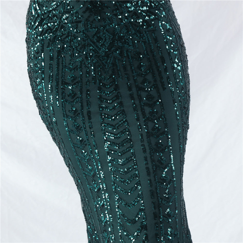 Luxury Sequins Plus Size Formal Party Evening Dress 40