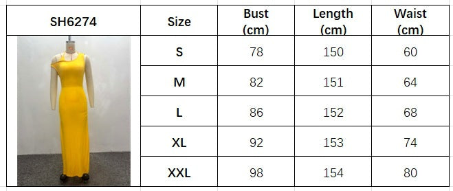 African Women Style One-Shoulder Sleeveless Backless Dress 12