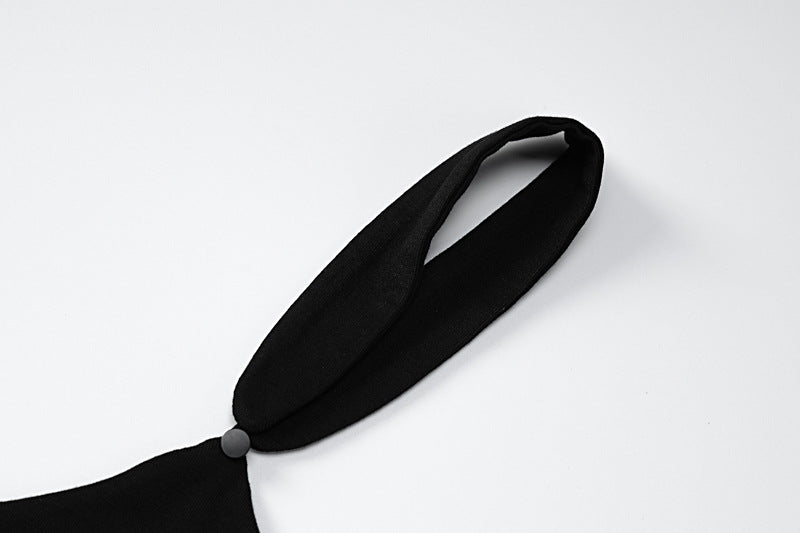 Summer Women's Sleeves Halter Neck Low Back Sexy Tight Fitting Bodycon Dress 10