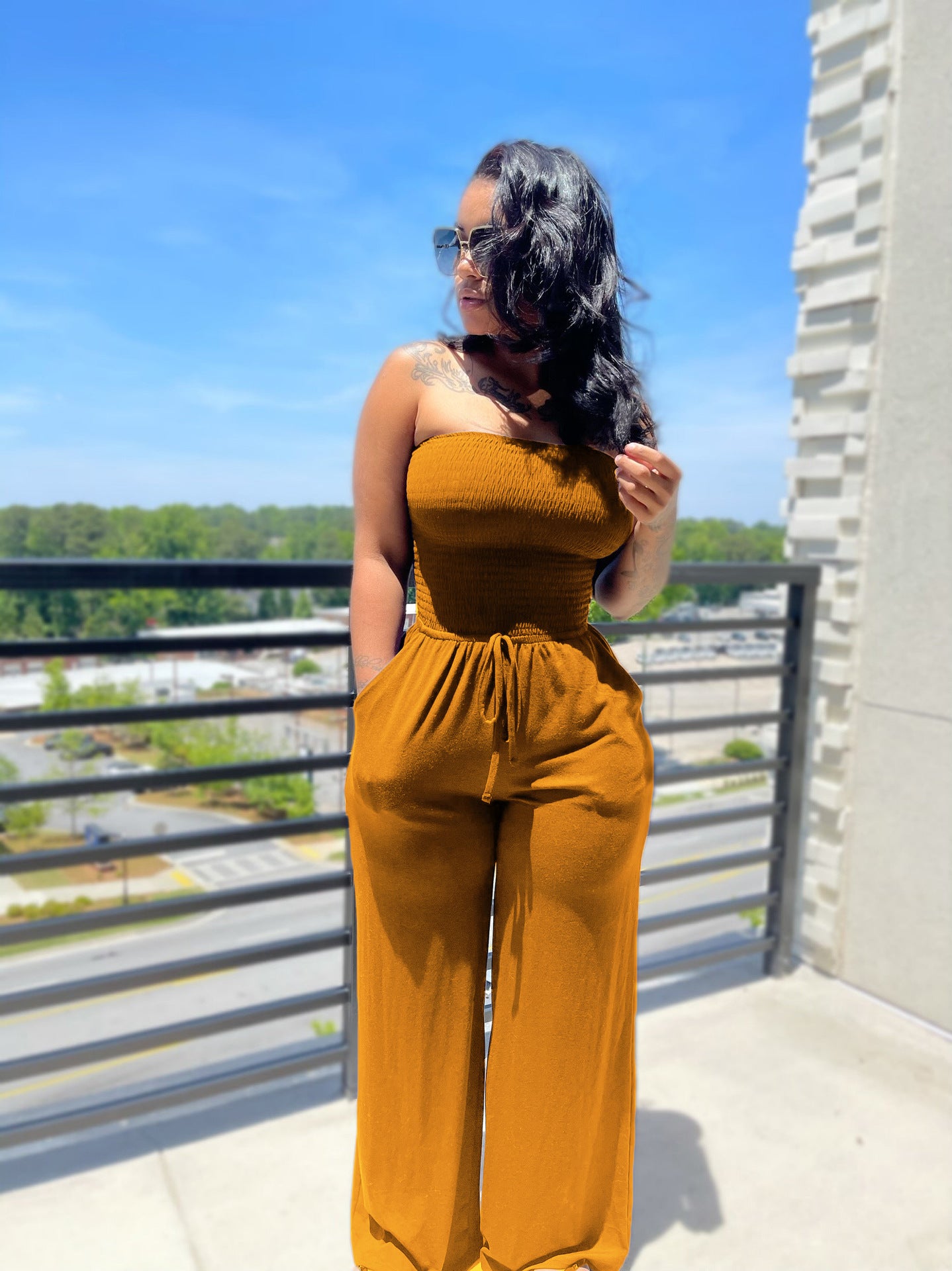 Women's Summer Sexy Casual Wide Leg Jumpsuit 14