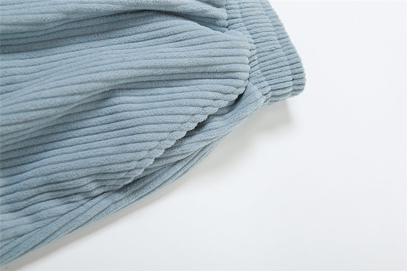 Women High Waist Casual Loose Straight Pant 15