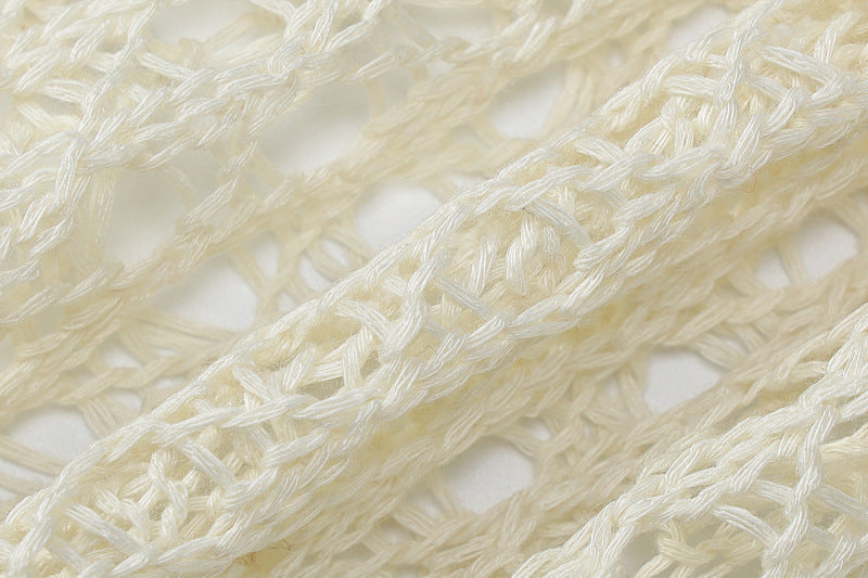 Women's Knitting Blouse Ripped Sexy Design Short Long Sleeve Top 19