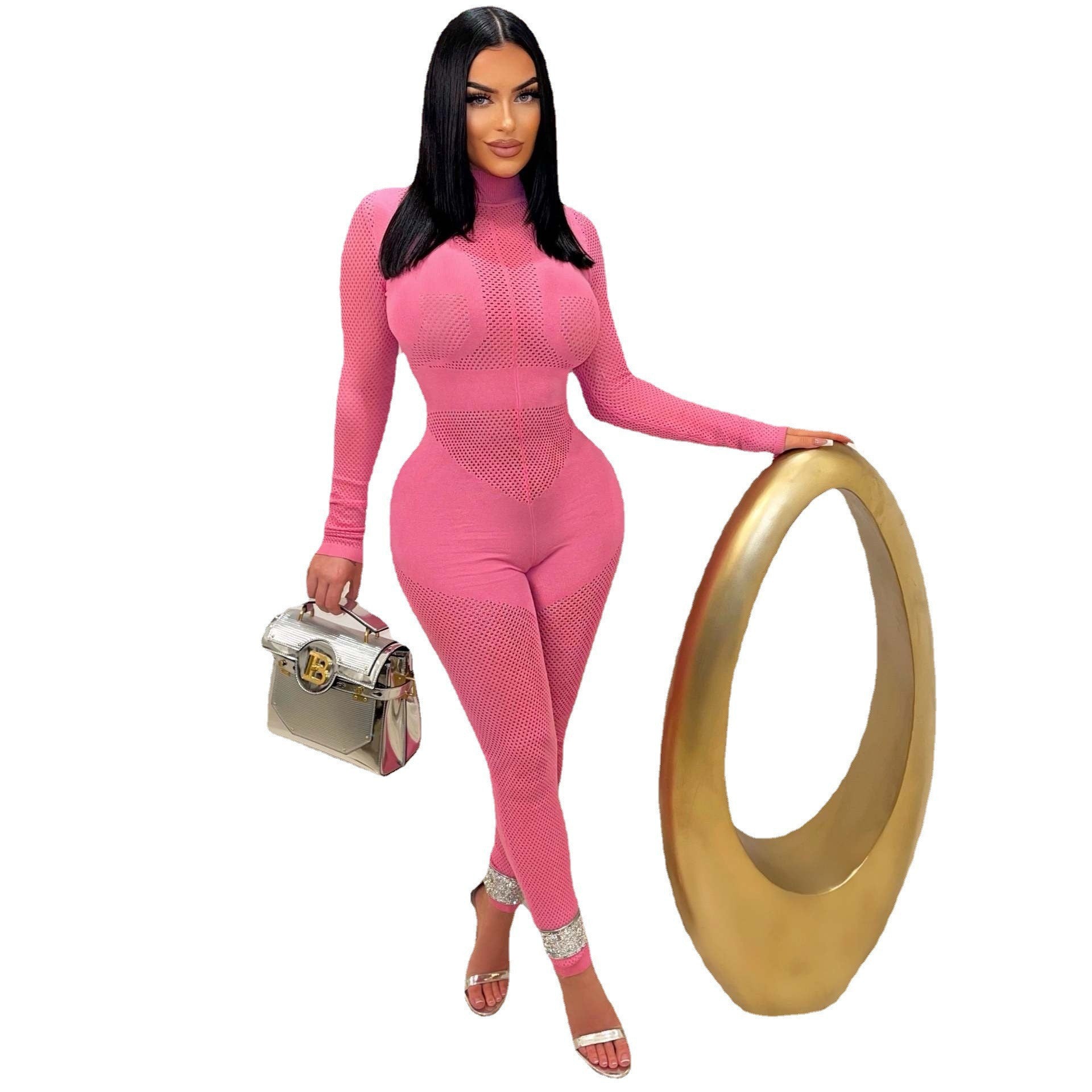 Women's Fashion Wool Knitting Jumpsuit 35