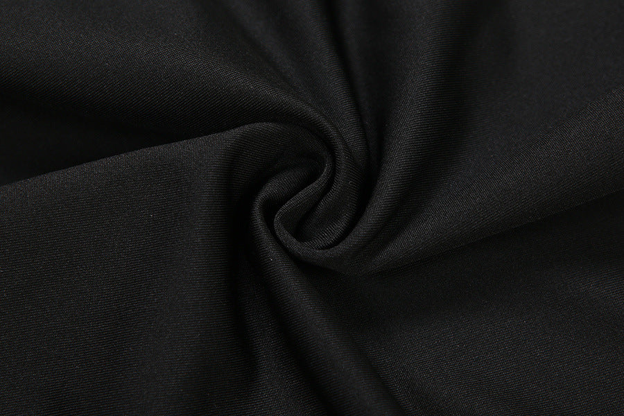 Women Fall/Winter Long-Sleeved Sexy Cutout Lace-Up Pants Two-Piece Set 34