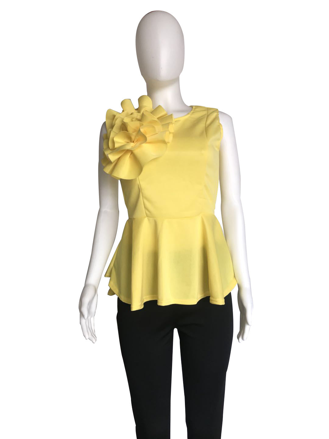 Women's Summer Ruffle Sleeveless Slim Waist Top 25